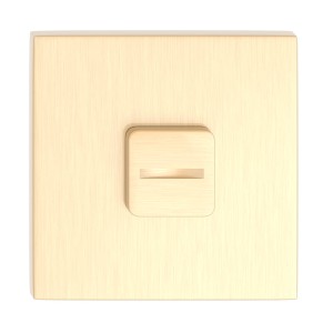 Szyld dolny kwadratowy K, FIT 6mm, na WC, mosiądz 