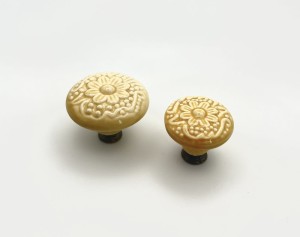 Gałka meblowa porcelanowa DUŻA Fi45mm Beżowa 