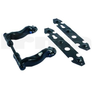 Klamka Bramowa Kuta Retro Ozdobna 90 WKŁAD fi8 czarny