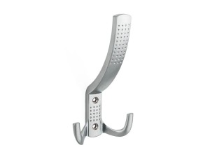 Wieszak meblowy podwójny z hakiem na kurtki WM 005 G6 CHROM MAT