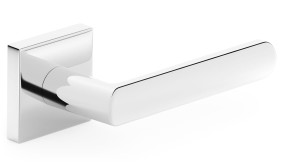 Klamka drzwiowa LUNA Q kwadratowy szyld, chrom