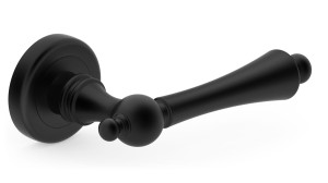 Klamka drzwiowa OLIVIA R okrągły szyld, czarna