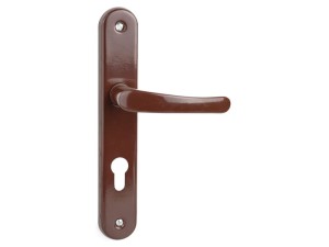 Klamka do drzwi lakierowana  GM. 72 WC brązowa 