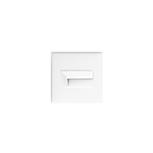 Szyld dolny kwadratowy Q SLIM na WC, kolor chrom błyszczący