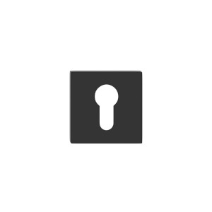 Szyld dolny kwadratowy Q SLIM na wkład PZ, kolor czarny