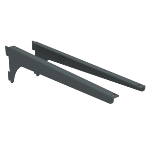 Wspornik pojedynczy AWSK 380mm ANTRACYT do systemu INTEGRI kpl P+L   